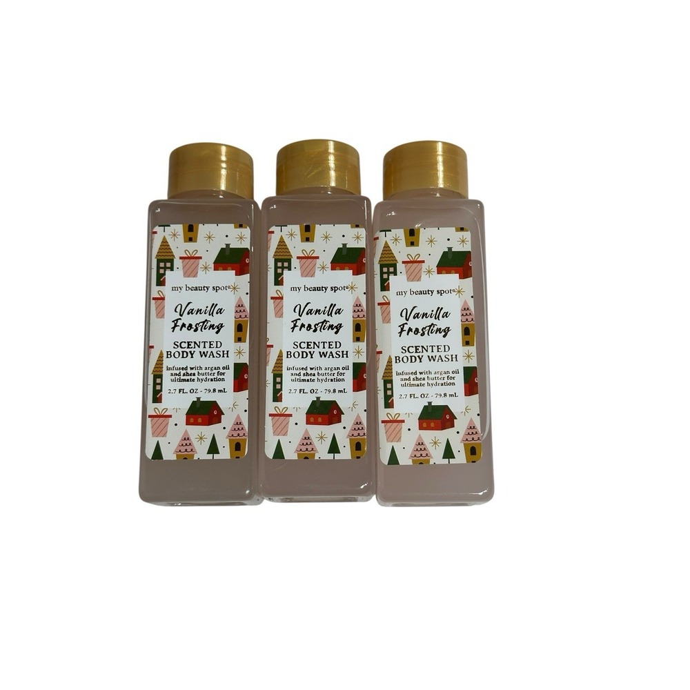 MY BEAUTY SPOT set of 3 scented body‎ wash 2.7 oz VANILLA FROSTING